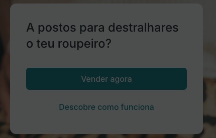 Captura do site Vinted
